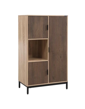 ΒΙΤΡΙΝΑ Fylliana Rythmos SONOMA-WALLNUT ΧΡΩΜΑ 70x40x120εκ