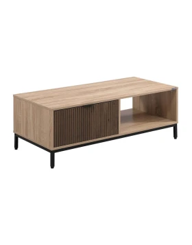 ΤΡΑΠΕΖΑΚΙ ΣΑΛΟΝΙΟΥ Fylliana Rythmos SONOMA-WALLNUT ΧΡΩΜΑ 110x50x40εκ