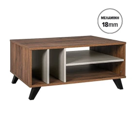 ΤΡΑΠΕΖΙ ΣΑΛΟΝΙΟΥ Fylliana Miami TOBACCO ΜΕ CASHMERE ΧΡΩΜΑ 100x64x45εκ
