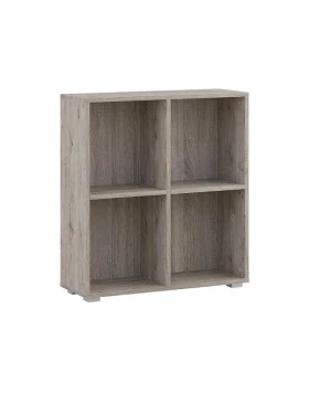 ΒΙΒΛΙΟΘΗΚΗ-ΡΑΦΙΕΡΑ Fylliana Smart 4P GREY OAK ΧΡΩΜΑ 74x25x76εκ