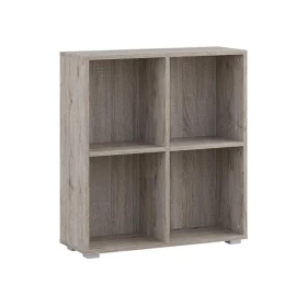 ΒΙΒΛΙΟΘΗΚΗ-ΡΑΦΙΕΡΑ Fylliana Smart 4P GREY OAK ΧΡΩΜΑ 74x25x76εκ