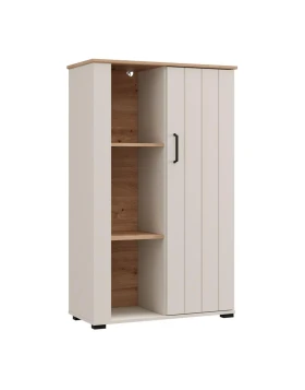 ΒΙΤΡΙΝΑ LAMBETH 2K1V 127 CASHMERE-ARTISAN OAK 80x36x127εκ
