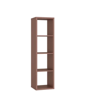 ΒΙΒΛΙΟΘΗΚΗ MONTARO TERRACOTTA ΧΡΩΜΑ 39x33x142εκ