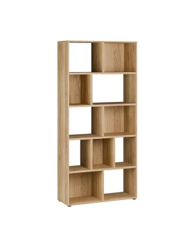 ΒΙΒΛΙΟΘΗΚΗ-ΡΑΦΙΕΡΑ ARIA MAUVELLA OAK ΧΡΩΜΑ 94x35x197εκ