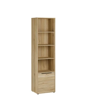 ΒΙΒΛΙΟΘΗΚΗ-ΡΑΦΙΕΡΑ ARIA MAUVELLA OAK ΧΡΩΜΑ 54x42x200εκ