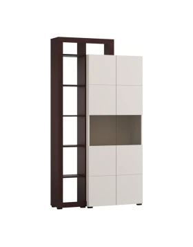 ΒΙΤΡΙΝΑ ARGYLL 2K VS2 OP 215 CASHMERE ΜΕ DARK TAILOR OAK ΧΡΩΜΑ 116x35x215εκ