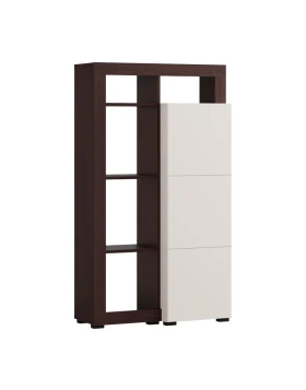 ΒΙΤΡΙΝΑ ARGYLL 1K1V OP 138 CASHMERE ΜΕ DARK TAILOR OAK ΧΡΩΜΑ 77x35x138εκ