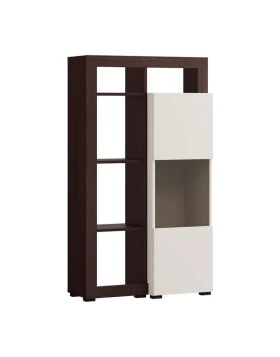 ΒΙΤΡΙΝΑ ARGYLL 1K 1VS OP 138 CASHMERE ΜΕ DARK TAILOR OAK ΧΡΩΜΑ 77x35x138εκ