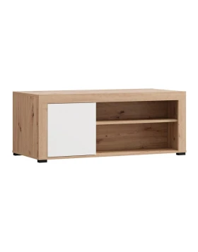 ΤΡΑΠΕΖΑΚΙ ΣΑΛΟΝΙΟΥ Argyll ΛΕΥΚΟ ΜΕ ARTISAN OAK ΧΡΩΜΑ 121x55x49εκ