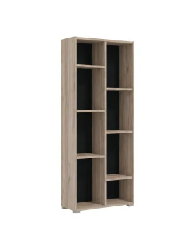 ΒΙΒΛΙΟΘΗΚΗ Fylliana Modulus 4 GREY OAK ΧΡΩΜΑ 70x33x142εκ