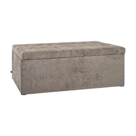 ΣΚΑΜΠΟ-ΤΑΜΠΟΥΡΕ ΜΕ ΑΠΟΘΗΚΕΥΤΙΚΟ ΧΩΡΟ Fylliana Comfy TAUPE ΧΡΩΜΑ 130x50x46εκ