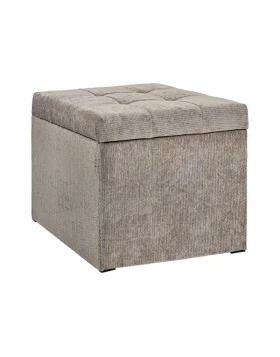 ΣΚΑΜΠΟ-ΤΑΜΠΟΥΡΕ ΜΕ ΑΠΟΘΗΚΕΥΤΙΚΟ Fylliana Comfy TAUPE ΧΡΩΜΑ 50x50x46εκ