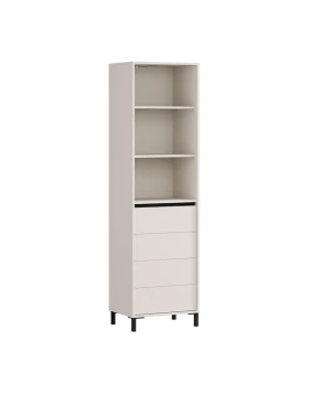 ΒΙΤΡΙΝΑ MARRON 1K1V POP 193 CASHMERE-ΜΑΥΡΟ ΜΑΤ 55x40x193εκ
