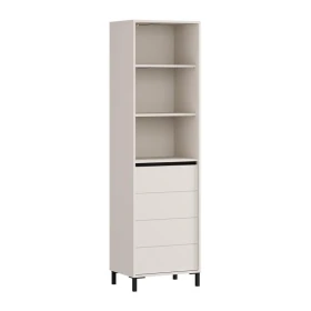 ΒΙΤΡΙΝΑ MARRON 1K1V POP 193 CASHMERE-ΜΑΥΡΟ ΜΑΤ 55x40x193εκ