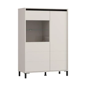 ΒΙΤΡΙΝΑ MARRON 2K VS1 135 CASHMERE-ΜΑΥΡΟ ΜΑΤ 93x40x135εκ