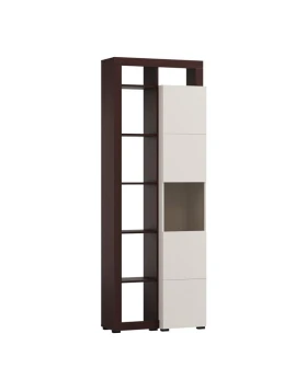 ΒΙΤΡΙΝΑ ARGYLL 1K VS1 OP 215 CASHMERE ΜΕ DARK TAILOR OAK ΧΡΩΜΑ 77x35x215εκ