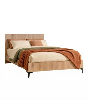 ΔΙΠΛΟ ΚΡΕΒΑΤΙ Fylliana Alicante NATURAL CANELLA OAK ΧΡΩΜΑ 170x210x110εκ (160x200)
