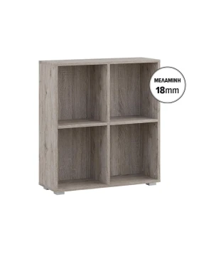 ΒΙΒΛΙΟΘΗΚΗ-ΡΑΦΙΕΡΑ Fylliana Smart 4P 18 GREY OAK ΧΡΩΜΑ 74x29x76εκ