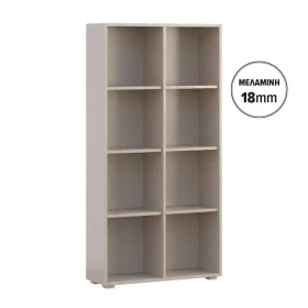 ΒΙΒΛΙΟΘΗΚΗ-ΡΑΦΙΕΡΑ Fylliana Smart 8P 18 CASHMERE ΧΡΩΜΑ 74x29x146εκ