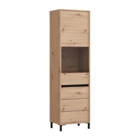 ΒΙΤΡΙΝΑ MARRON 1K VS1 193 ARTISAN-ΜΑΥΡΟ ΜΑΤ 55x40x193εκ