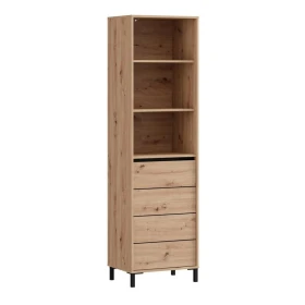 ΒΙΤΡΙΝΑ MARRON 1K1V POP 193 ARTISAN-ΜΑΥΡΟ ΜΑΤ 55x40x193εκ