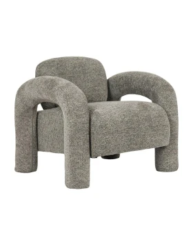 ΠΟΛΥΘΡΟΝΑ Fylliana Snug Lounge ΓΚΡΙ ΧΡΩΜΑ ΥΦΑΣΜΑΤΟΣ 75x85x80εκ