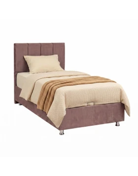 ΚΡΕΒΑΤΙ Fylliana Noble ΣΑΠΙΟ ΜΗΛΟ ΜΕ ΑΠΟΘHKEYTIKO ΧΩΡΟ 92x208x130εκ (90x200)