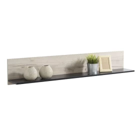 Ράφι τοίχου Umbria ZP Grey Oak/Black 