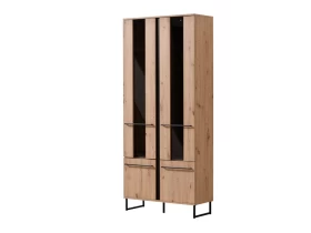 Βιτρίνα SARDINIA 2K VS2 Artisan oak/Μαύρο