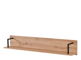 Ράφι τοίχου SARDINIA ZP Artisan oak/Μαύρο 11008235
