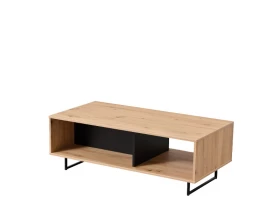 Τραπεζάκι σαλονιού SARDINIA Artisan oak/Μαύρο