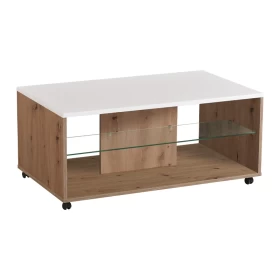 Τραπεζάκι σαλονιού BERT Artisan oak/Λευκό 101x60