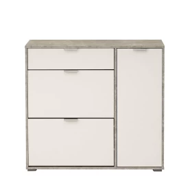 Παπουτσοθήκη ARCO 2 Γκρι Concrete/Λευκό 