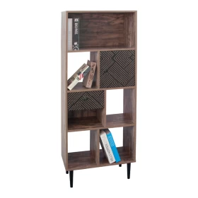 Βιβλιοθήκη Home Μαύρο/Grey oak