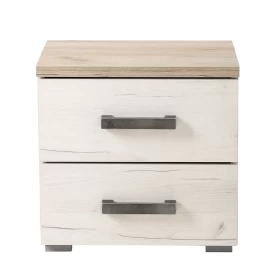Κομοδίνο Kent ΝΟ Grey Oak/White Oak 