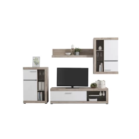 Κέντρο ψυχαγωγίας Rosso Grey oak/Λευκή λάκκα