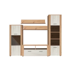 Κέντρο ψυχαγωγίας Opus Artisan oak/White oak