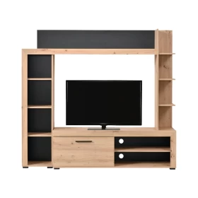 Κέντρο ψυχαγωγίας Rubi Artisan oak/Μαύρο