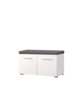 Έπιπλο χωλ Beny KOM-760 Λευκό/Λευκή λάκκα