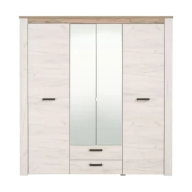 Ντουλάπα Kent 4K2F2O Grey oak/White oak 