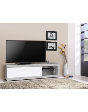 Έπιπλο TV Remo Γκρι concrete/Λευκό