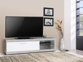 Έπιπλο TV Remo Γκρι concrete/Λευκό