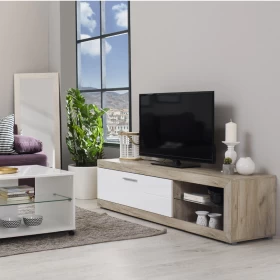 Έπιπλο TV Remo Grey oak/Λευκό