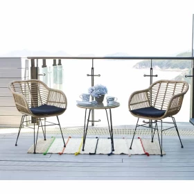 Καρέκλα εξοχής Faramond Καφέ Rattan