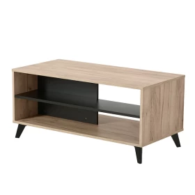 Τραπεζάκι σαλονιού UMBRIA KS Grey Oak/Μαύρο