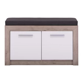 ΕΠΙΠΛΟ ΧΟΛ Astor Kom Grey Oak-Λευκή Λάκα 93*35*55,5