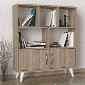 ΒΙΒΛΙΟΘΗΚΗ-ΡΑΦΙΕΡΑ Orbit GREY OAK 90*22*105