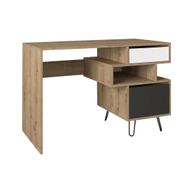 ΓΡΑΦΕΙΟ Enola GREY OAK-BLACK 120*60*79,4