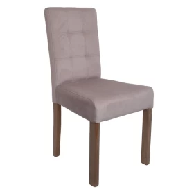 ΚΑΡΕΚΛΑ ΤΡΑΠΕΖΑΡΙΑΣ Fylliana Τ-12 Domenic ΜΠΕΖ ΥΦΑΣΜΑ GREY OAK ΠΟΔΙΑ 45*45*90
