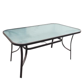 ΤΡΑΠΕΖΙ ΕΞΟΧΗΣ Fylliana STEEL ΚΑΦΕ 140*80*70 s.of